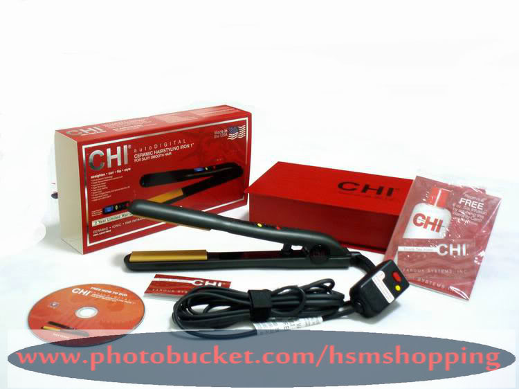 CHI Auto Digital Red 1 inch (c) hsmshopping flat iron tips and tricks for short hair